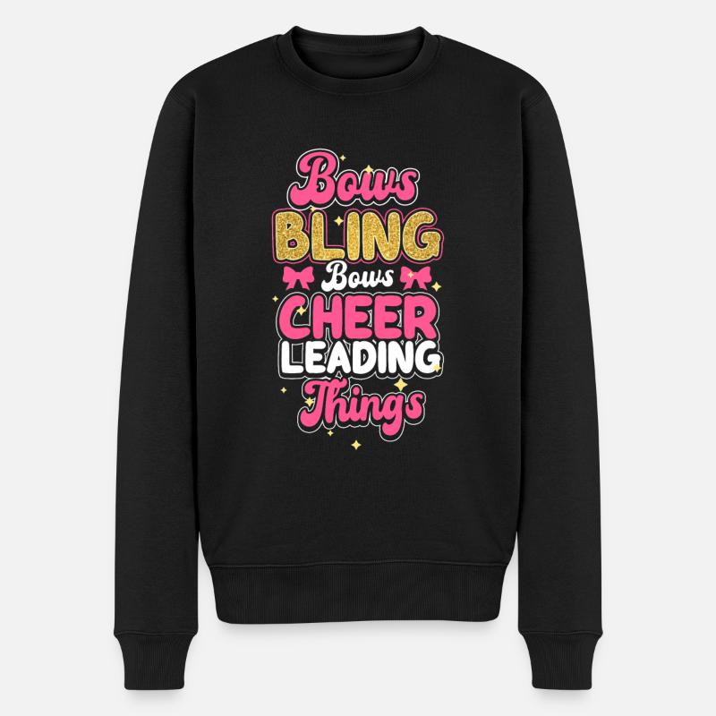 Cheerleadermädchen Cheerleading Jugend - Männer Premium Bio Pullover - Schwarz