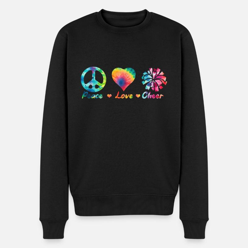 Cheerleadermädchen Cheerleading Jugend - Männer Premium Bio Pullover - Schwarz