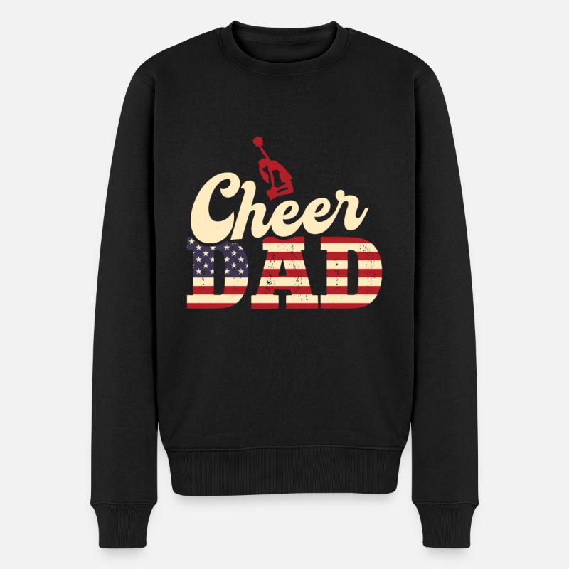 Cheer Papa Pom-pom girl Papa - Pull Premium bio Homme - noir