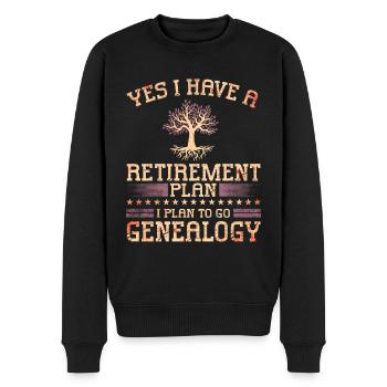 Genealogy Genetics Genealogist Ancestors - Men's Premium Organic Jumper - black - Front - Nico (187cm)