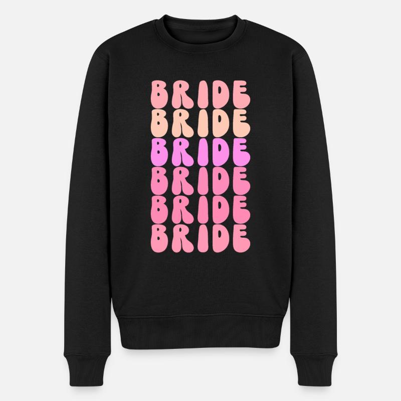 Groovy Braut Bachelorette Brautparty - Männer Premium Bio Pullover - Schwarz