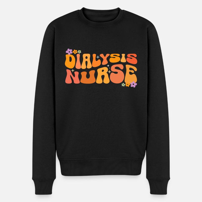 Dialyse Techniker Krankenschwester - Männer Premium Bio Pullover - Schwarz