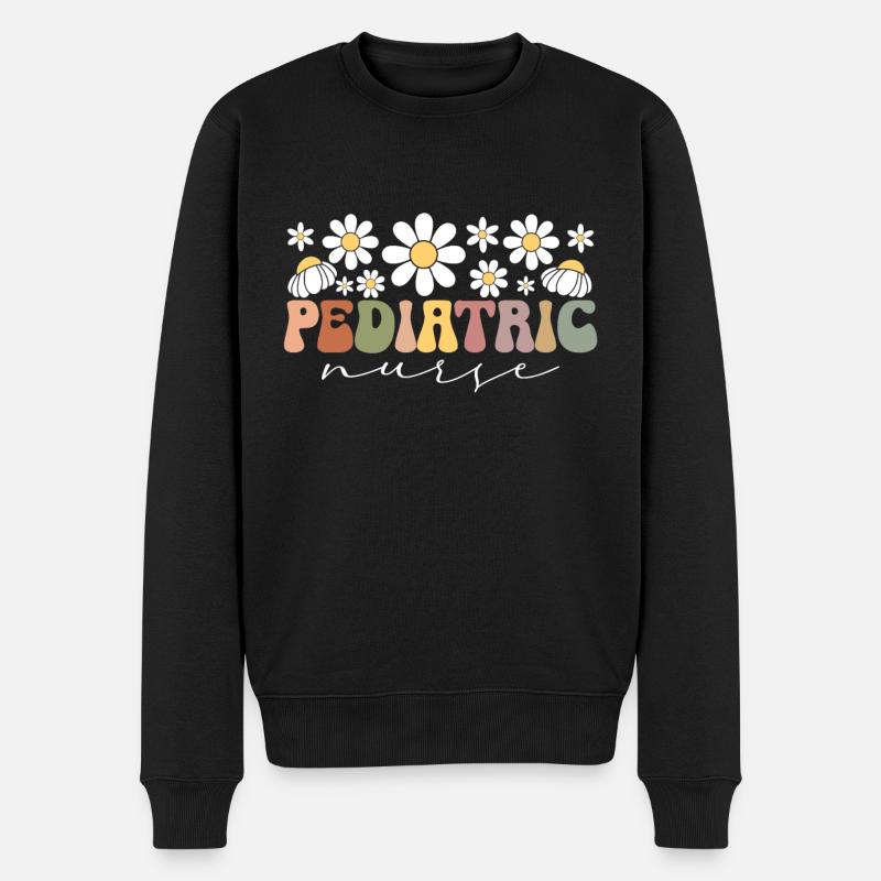 Infirmière pédiatrique Picu Peds - Pull Premium bio Homme - noir