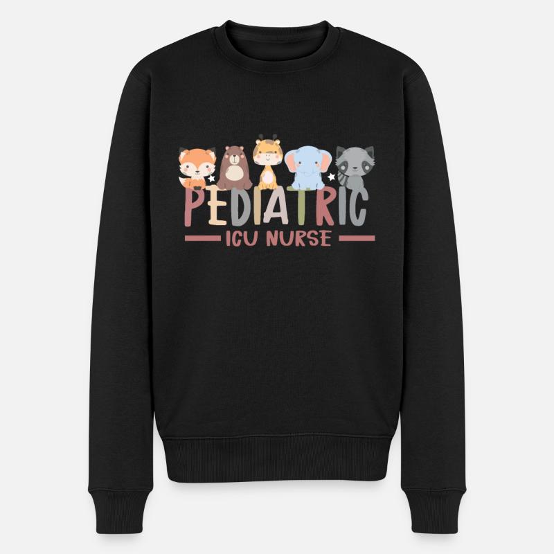 Infirmière pédiatrique Picu Peds - Pull Premium bio Homme - noir