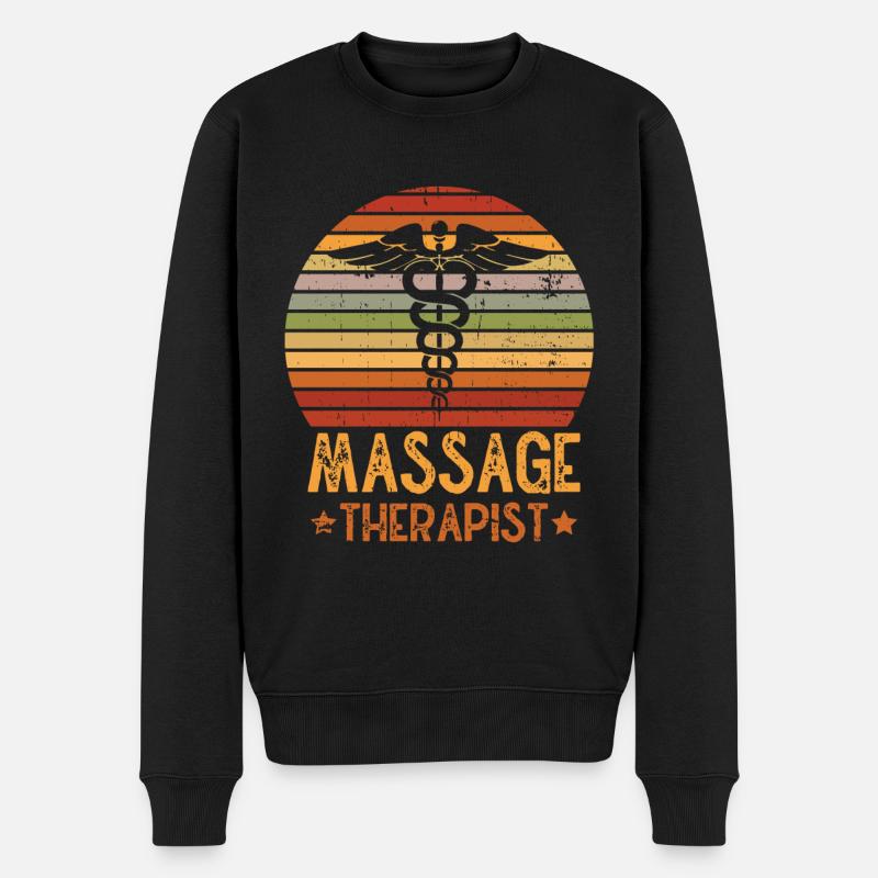 Massothérapeute Thérapie Masseuse Appréciation - Pull Premium bio Homme - noir