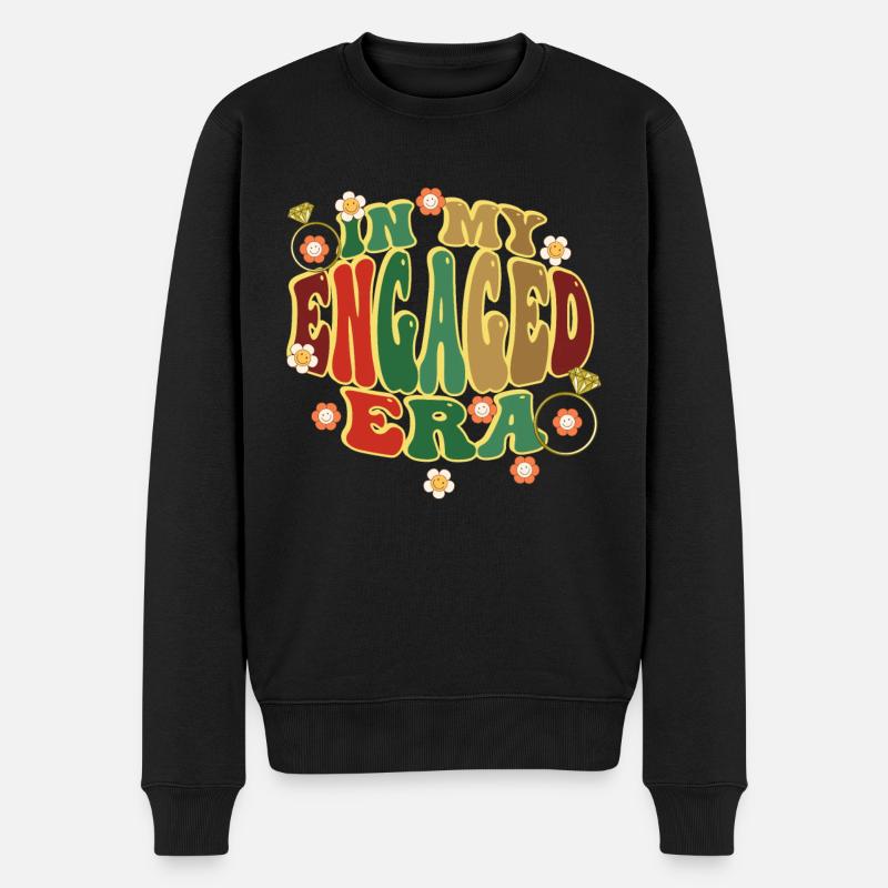 Mariée de fiançailles d'amis dévoués - Pull Premium bio Homme - noir