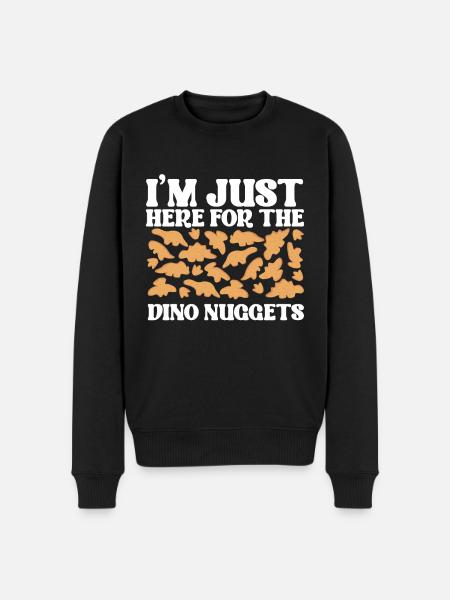 Dino Chicken Nuggets Dinosaur nugget elskere - Økologisk premium-sweatshirt til mænd - sort