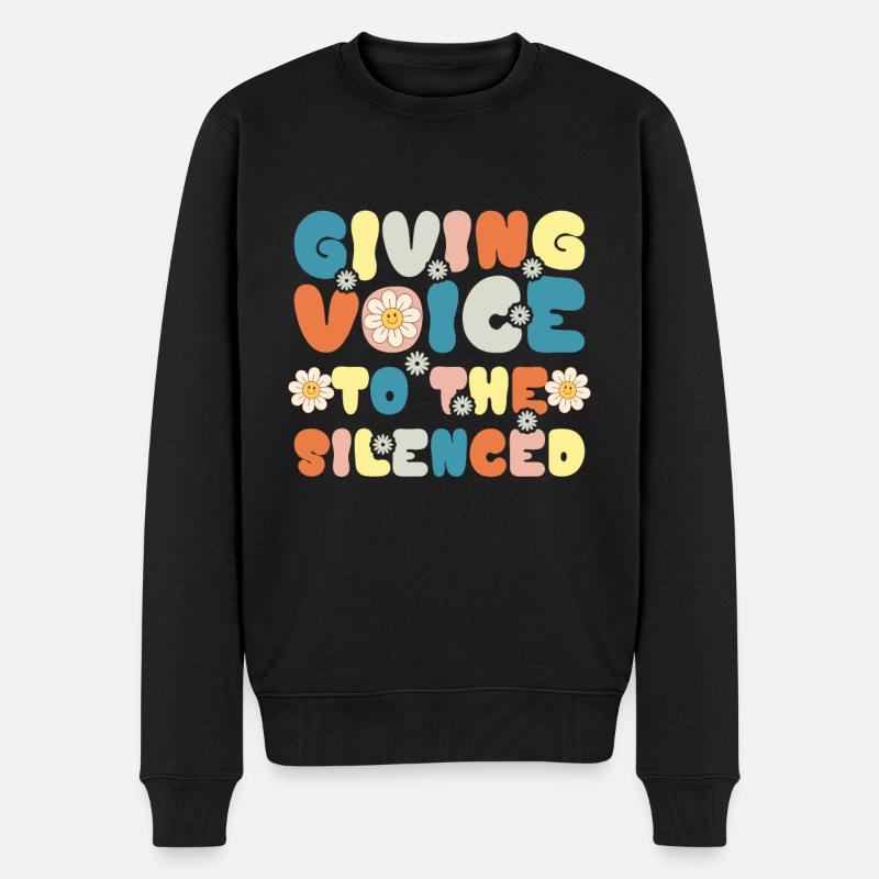Groovy Speech Language Pathologist SLP - Männer Premium Bio Pullover - Schwarz