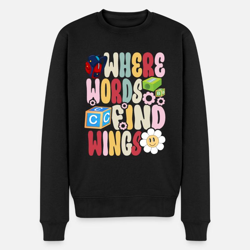Groovy Speech Language Pathologist SLP - Männer Premium Bio Pullover - Schwarz