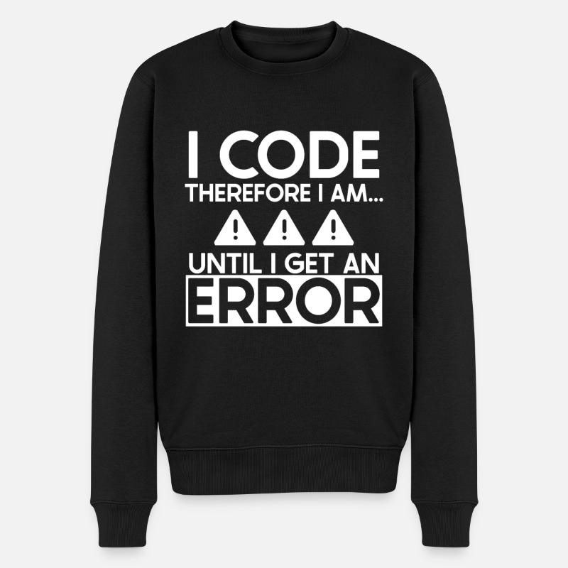 Software Developer, Computer Engineer, Nerd - Men's Premium Organic Jumper - black