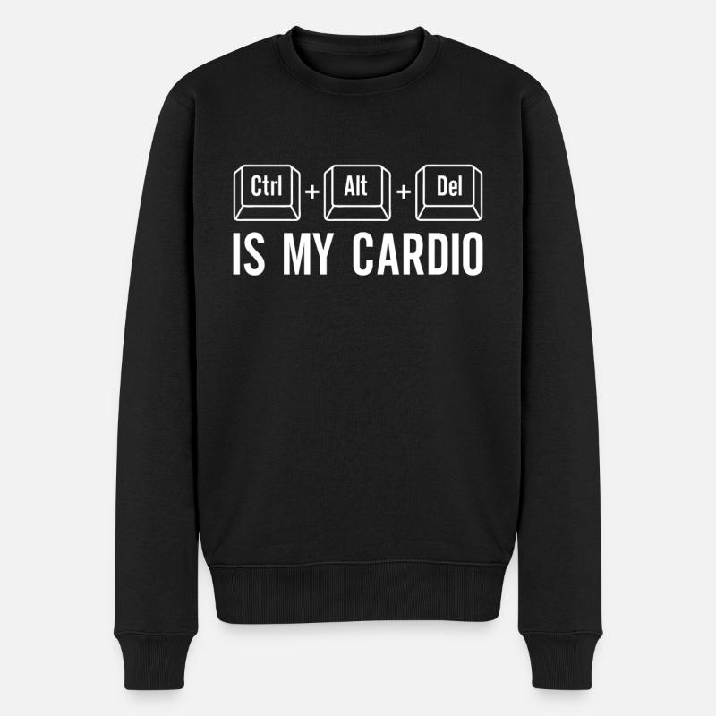 Software Developer, Computer Engineer, Nerd - Men's Premium Organic Jumper - black