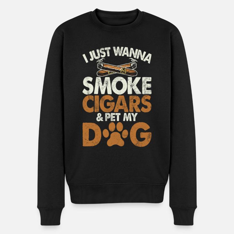 Fumeur de cigares - Pull Premium bio Homme - noir