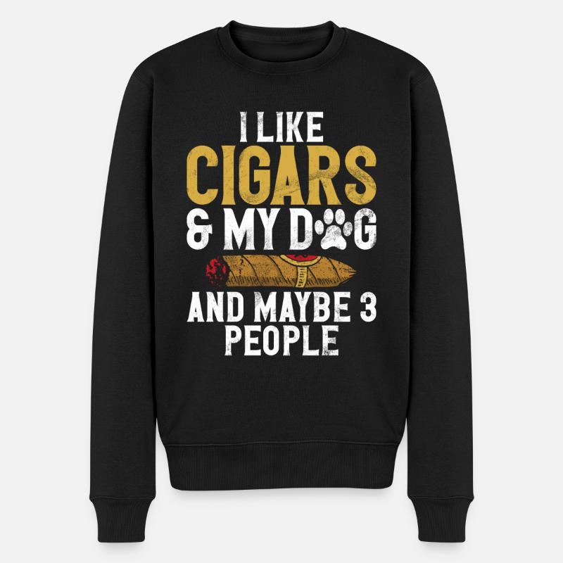 Fumeur de cigares - Pull Premium bio Homme - noir