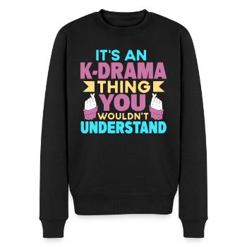 Koreanischer Drama Merch K-Drama Liebhaber Fan - Männer Premium Bio Pullover - Schwarz - Vorne - Nico (187cm)