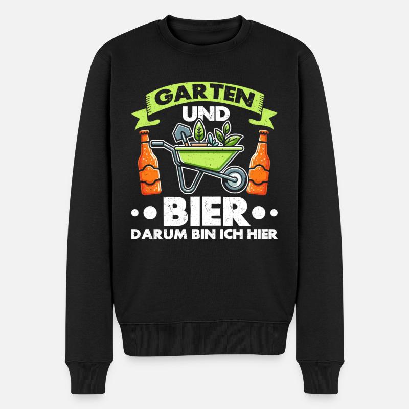 Biergarten Jardinage Jardinage Jardinier Jardinier - Pull Premium bio Homme - noir