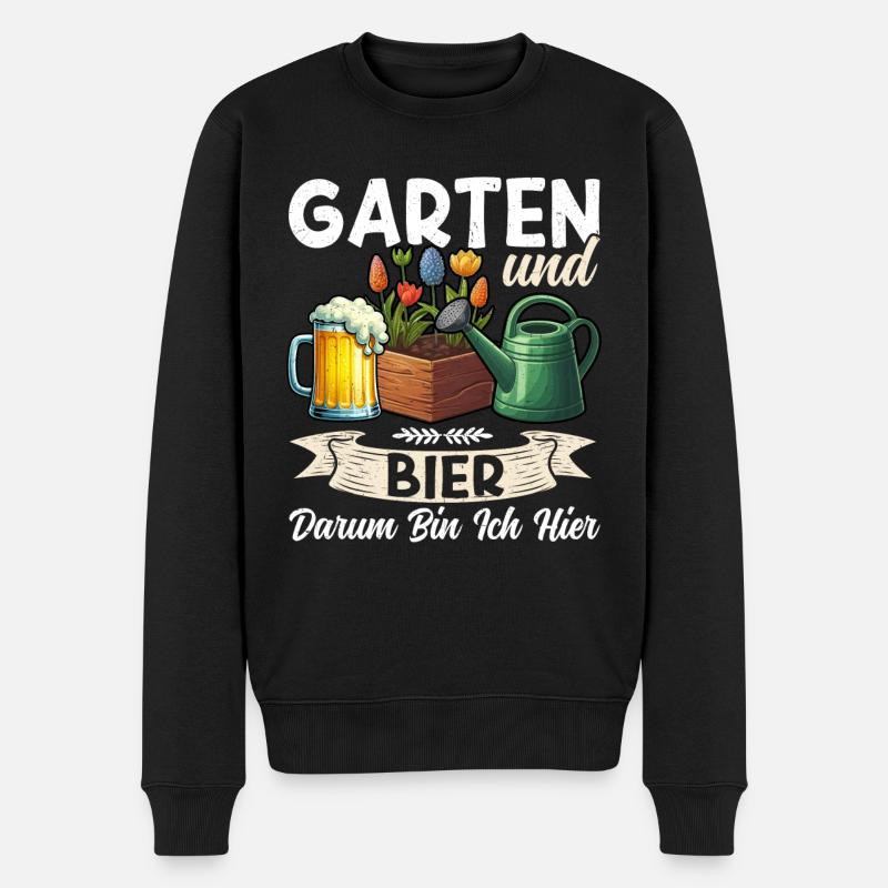 Biergarten Jardinage Jardinage Jardinier Jardinier - Pull Premium bio Homme - noir
