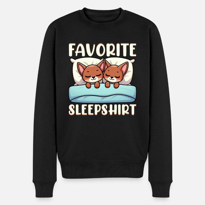 Offizieller Schlafhaus Abessinianer Katzen - Männer Premium Bio Pullover - Schwarz
