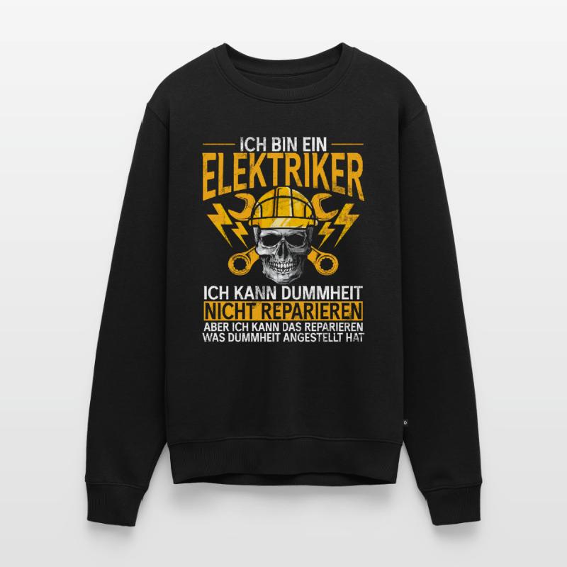 Electronics Technician Electrics Profession Volt Electrical Engineering Men's Premium Organic Jumper