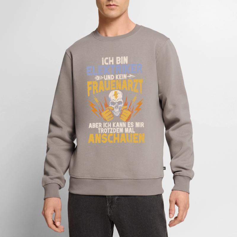Electronics Technician Electrics Profession Volt Electrical Engineering Men's Premium Organic Jumper