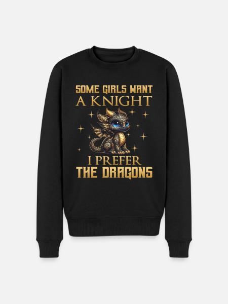 Dragon Creatures Medieval Dragon - Men's Premium Organic Jumper - black