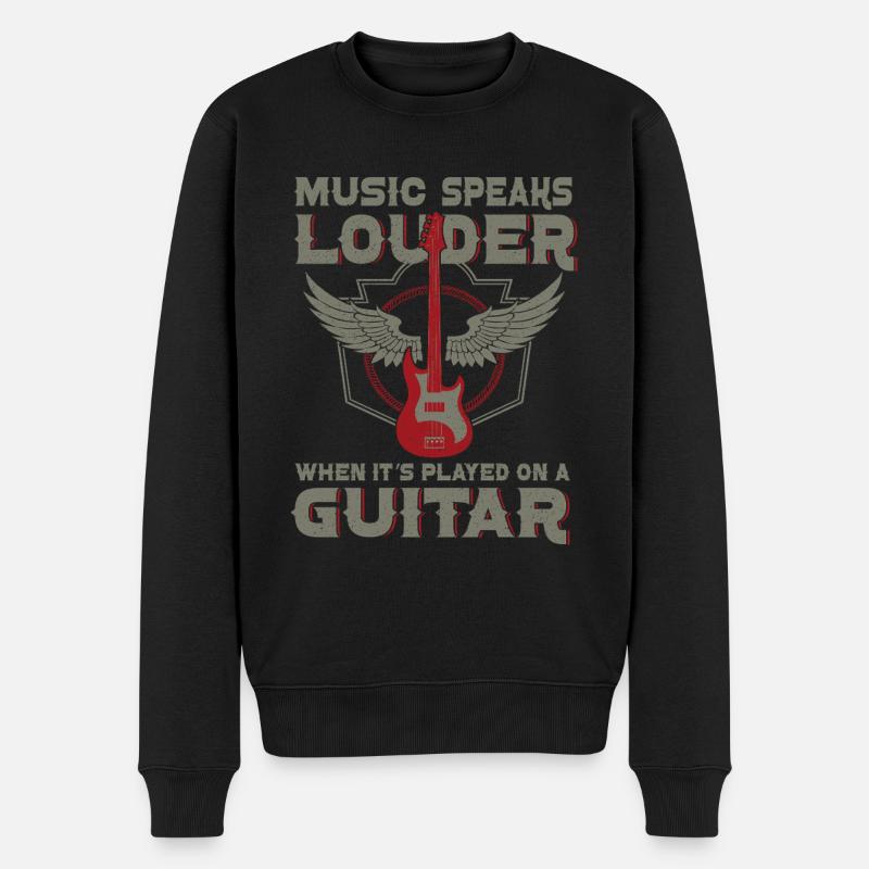 Bassiste, Guitariste, Guitare électrique - Pull Premium bio Homme - noir