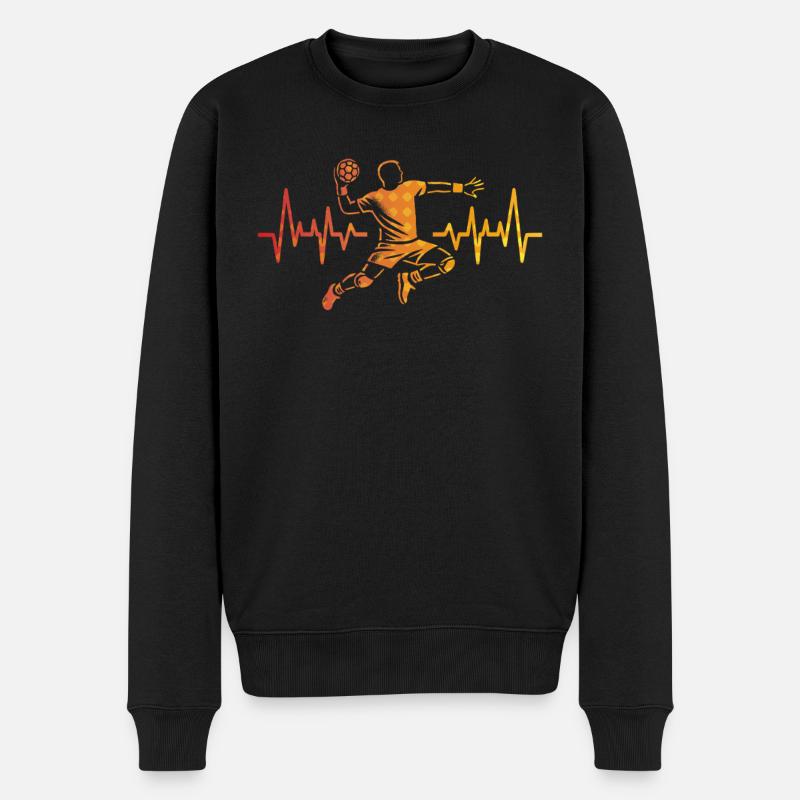 Amateurs de handball Joueurs de sport de handball - Pull Premium bio Homme - noir