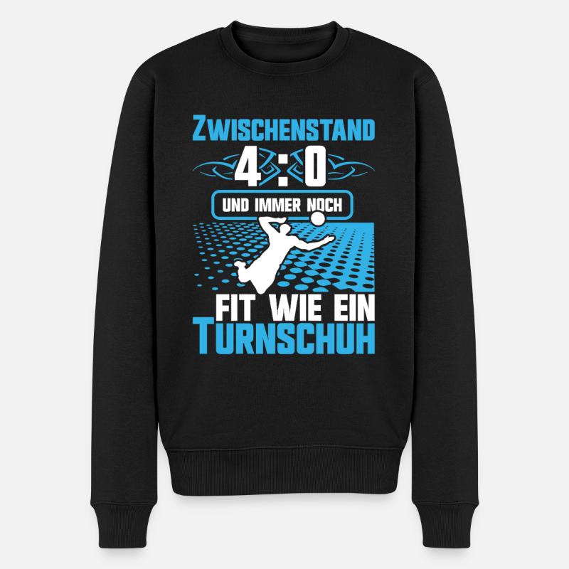 40 Geburtstag Volleyball Beachvolleyball - Männer Premium Bio Pullover - Schwarz