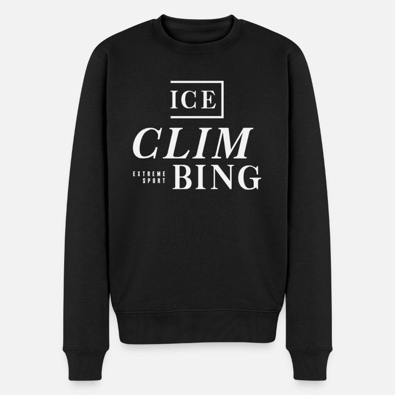 Extremsportklettern - Männer Premium Bio Pullover - Schwarz