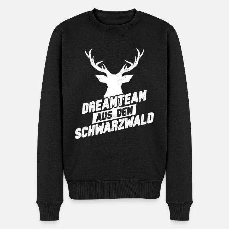 Team aus dem Schwarzwald - Männer Premium Bio Pullover - Schwarz