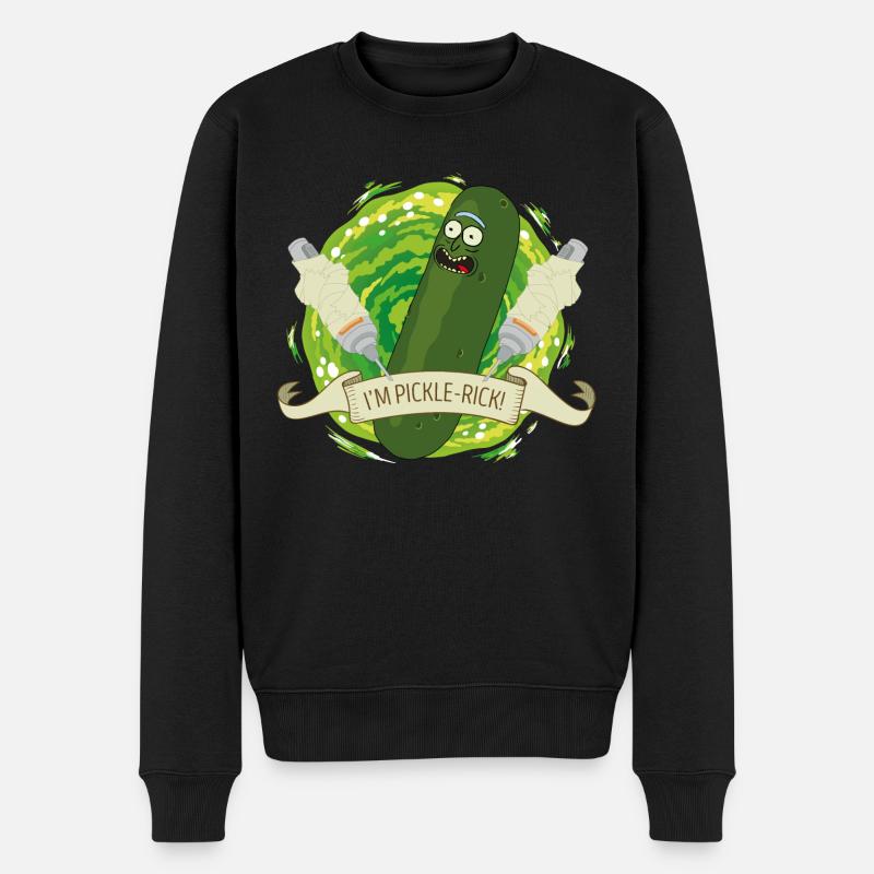 Rick Et Morty Pickle-Rick Cornichon - Pull Premium bio Homme - noir