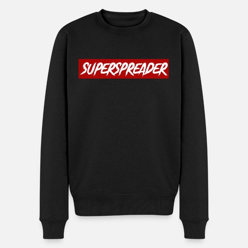 Superspreader Grippe Krankheit Influenza Geschenk - Männer Premium Bio Pullover - Schwarz