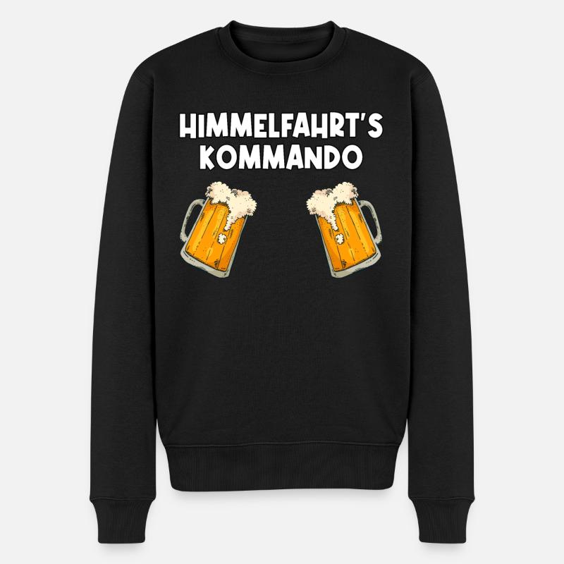 Christi Himmelfahrt Junggesellenabschied Geschenk - Männer Premium Bio Pullover - Schwarz