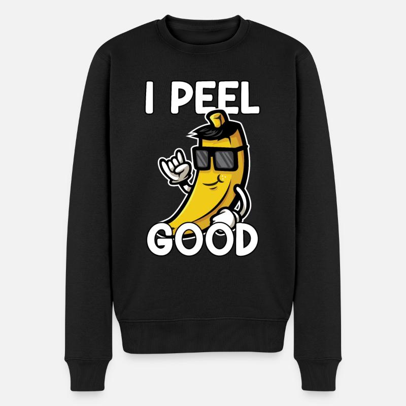 Banane Fruit Bananes Dire Cadeau - Pull Premium bio Homme - noir