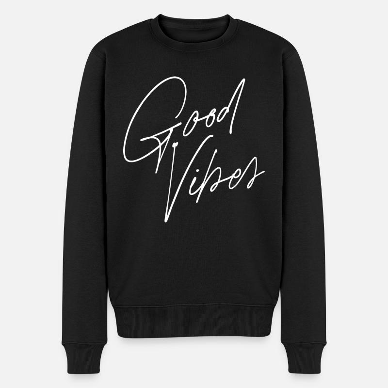 Bonnes vibrations - Pull Premium bio Homme - noir