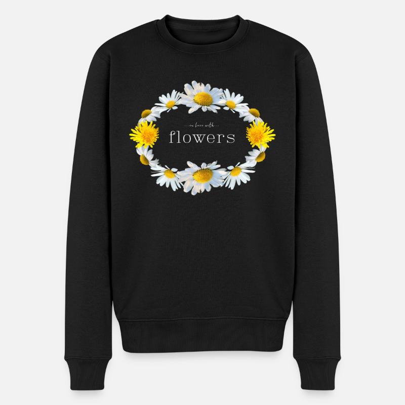 Fleur - Pull Premium bio Homme - noir
