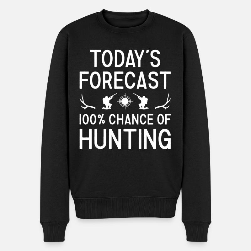 Hunter Today's Forecast Hunting - Männer Premium Bio Pullover - Schwarz