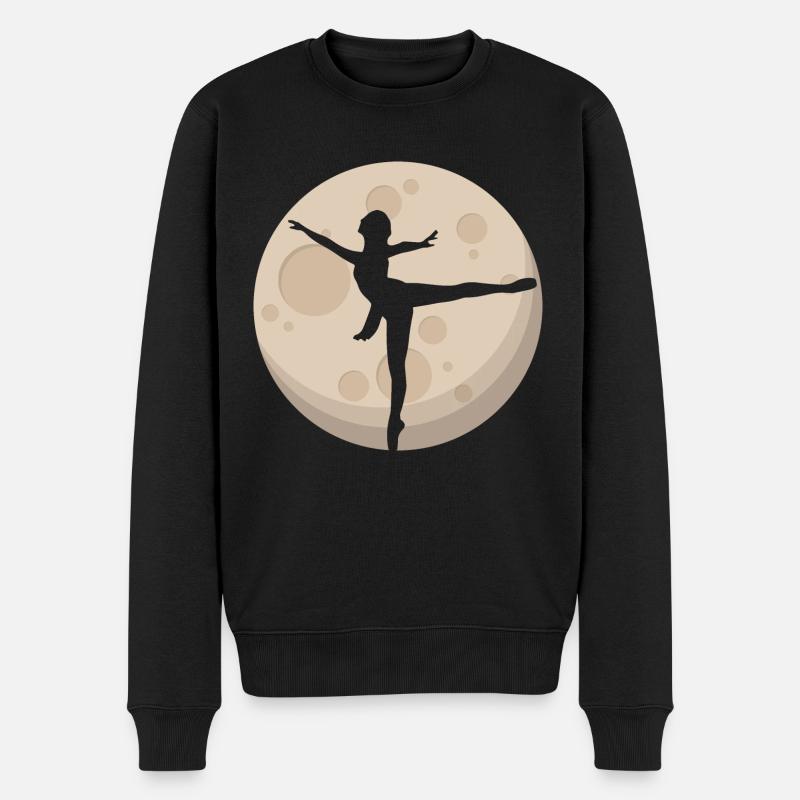 Dancer in the moonlight - Men's Premium Organic Jumper - black
