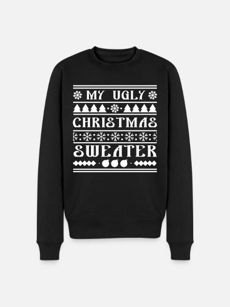 Mein hässlicher Weihnachtspullover - Männer Premium Bio Pullover - Schwarz