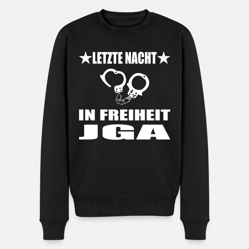 Junggesellenabschied - Männer Premium Bio Pullover - Schwarz