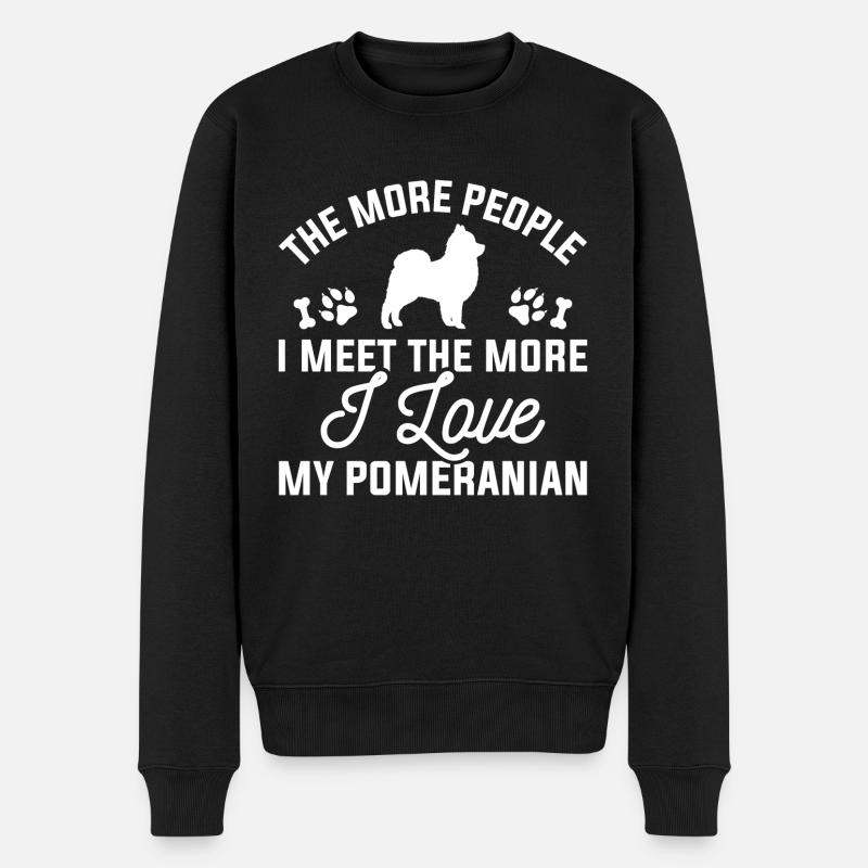 J'aime ma Poméranie - Pull Premium bio Homme - noir