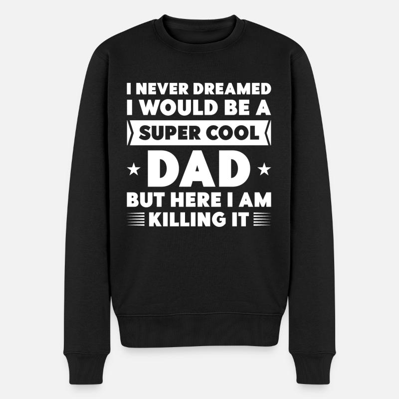 Papa super cool - Pull Premium bio Homme - noir