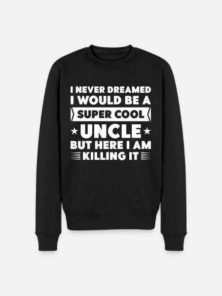 Super Cool Uncle - Men's Premium Organic Jumper - black