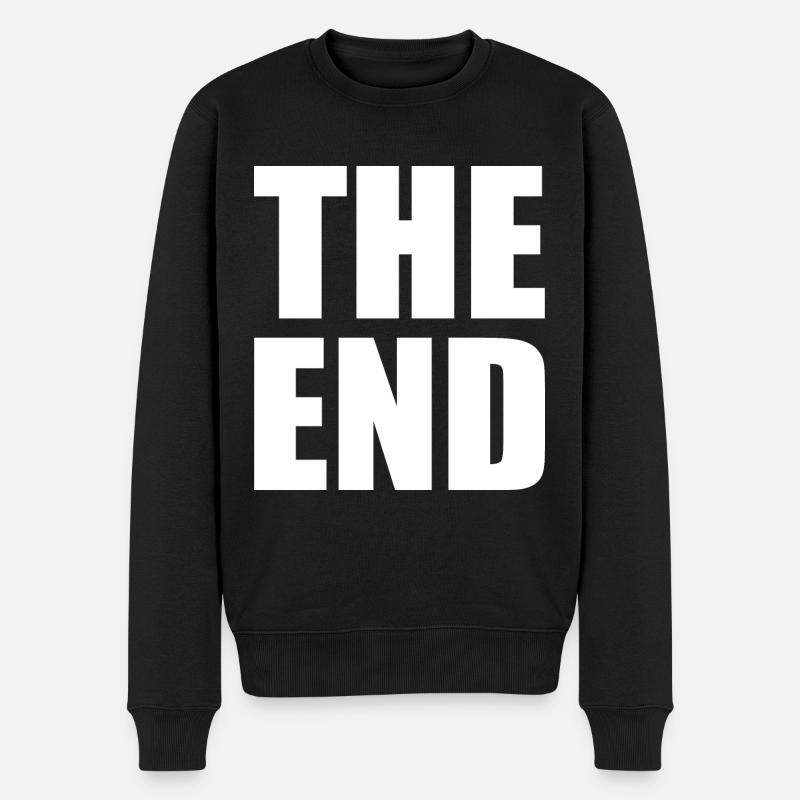 The end - Männer Premium Bio Pullover - Schwarz