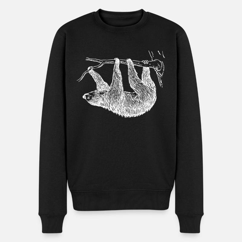 Paresseux - Pull Premium bio Homme - noir