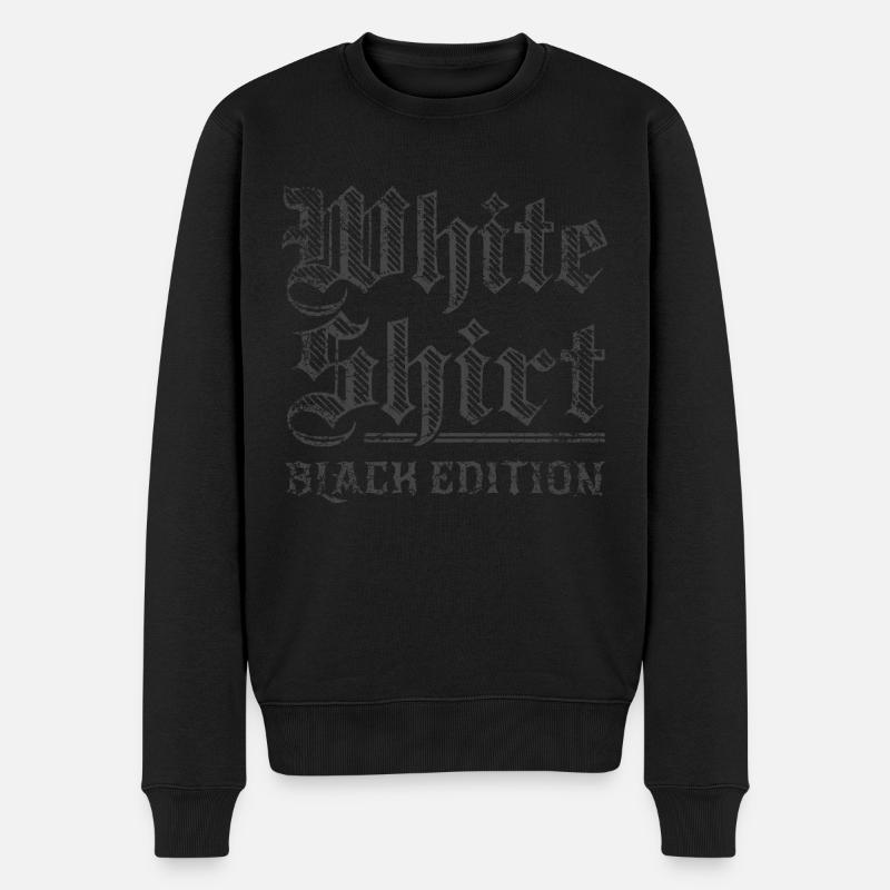Chemise blanche Black Edition - Pull Premium bio Homme - noir