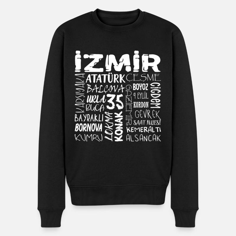 Izmir 35 Türkei - Männer Premium Bio Pullover - Schwarz