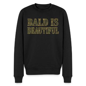 Soldaten Glatzkopf Geschenkidee Bald Is Beautiful - Männer Premium Bio Pullover - Schwarz - Vorne - Nico (187cm)