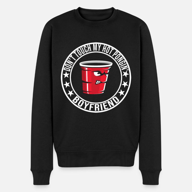 Trinkspiel - Männer Premium Bio Pullover - Schwarz
