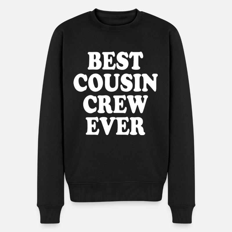 Best cousin crew ever - Pull Premium bio Homme - noir