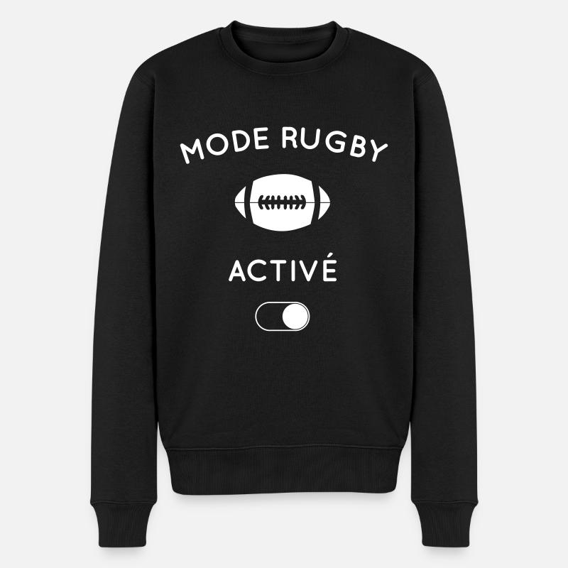 Humour - Mode rugby activé - Pull Premium bio Homme - noir